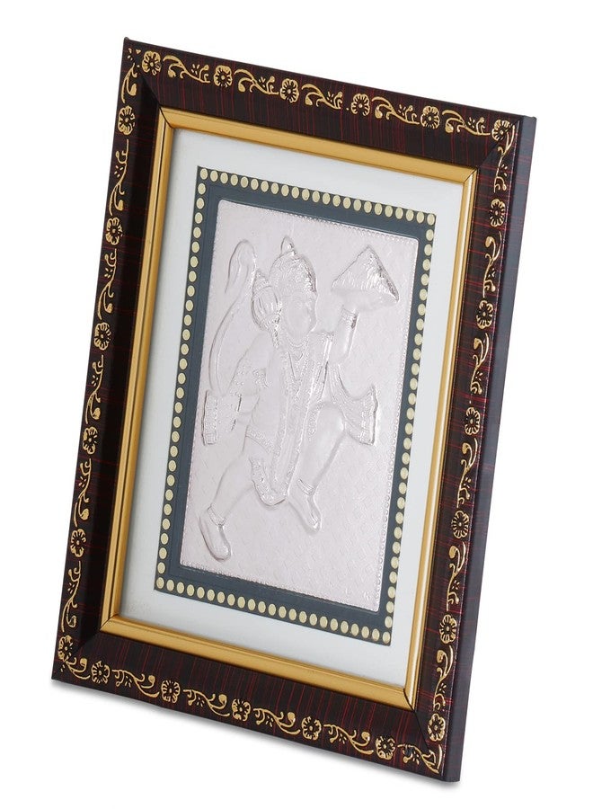 Osasbazaar Pure Silver Hanuman ji Photo Frame, Bajrangbali Photo Frame - 99% Purity Certified - Image 2